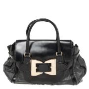 Gucci Vintage Pre-owned Laeder totevskor Black, Dam