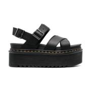 Dr. Martens Flat Sandals Black, Dam