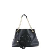 Gucci Vintage Pre-owned Laeder totevskor Black, Dam