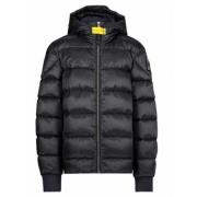 Parajumpers Svart Quiltad Dunjacka med Huva Black, Herr