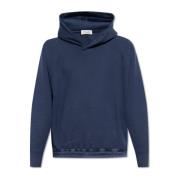 Saint Laurent Hoodie med logotyp Blue, Herr