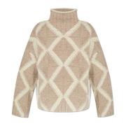 Bottega Veneta Ull turtleneck Beige, Dam