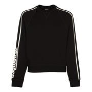 Dsquared2 Svart Raglan Crewneck Tröja Black, Herr