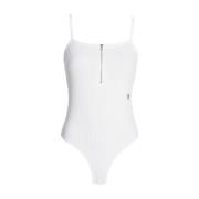 Calvin Klein Jeans Ärmfri Body Topp White, Dam