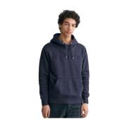 Gant Snygg Hoodie Blue, Herr