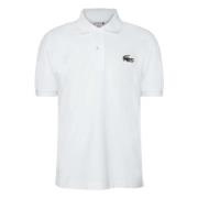 Lacoste Klassisk Syntetisk Polo Skjorta White, Herr