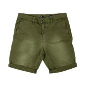 BomBoogie Gröna Bomullsshorts Slim Fit Green, Herr