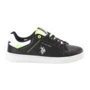 U.s. Polo Assn. Svart Print Slip-On Sportiga Sneakers Black, Herr