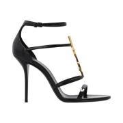 Saint Laurent ‘Cassandra’ klack sandaler Black, Dam