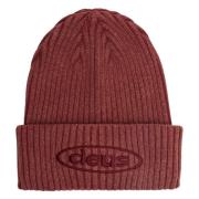 Deus Ex Machina Detroit Beanie Rhodo Wool Cap Red, Unisex