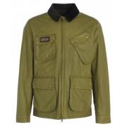 Barbour Sefton Wax Jacket Green, Herr