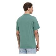 Converse Vänster Bröst Stjärna Chev Broderi T-shirt Green, Herr