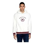 Fila Chick Raglan Hoodie Hoodie White, Herr