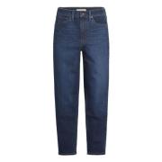 Levi's HÖG Midja MOM Jean FIT Långbyxor Blue, Dam