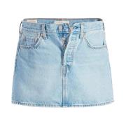 Levi's Denim Skirts Blue, Dam