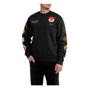 Replay Hoodie Black, Herr