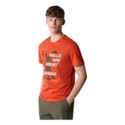 The North Face Utomhus Grafisk T-shirt Red, Herr