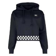 Vans Boom Boom Check Hoodie Black, Dam