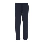 Armani Exchange Blå Sweatpants med Dragsko i Midjan Blue, Herr