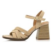 Mustang Fleur Heeled sandals Beige, Dam