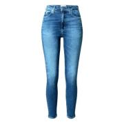 Calvin Klein Jeans Hög Midja Skinny Ankel Jeans Blue, Dam