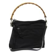 Gucci Vintage Pre-owned Nylon gucci-vskor Black, Dam