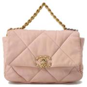 Chanel Vintage Pre-owned Laeder axelremsvskor Pink, Dam