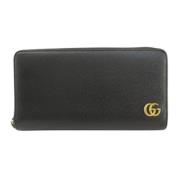 Gucci Vintage Pre-owned Laeder plnbcker Black, Herr