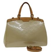 Louis Vuitton Vintage Pre-owned Laeder handvskor Beige, Dam