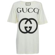 Gucci Vintage Pre-owned Bomull toppar White, Dam