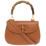 Gucci Vintage Pre-owned Canvas gucci-vskor Brown, Dam