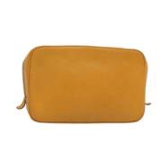 Louis Vuitton Vintage Pre-owned Laeder kuvertvskor Yellow, Dam