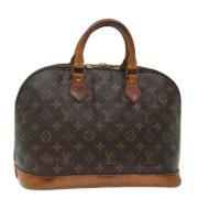 Louis Vuitton Vintage Pre-owned Canvas handvskor Brown, Dam