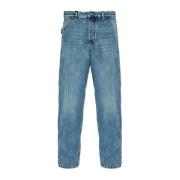 Bottega Veneta Högmidjade jeans Blue, Dam