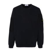 Stone Island Blå Jerseytröja med Ficka Blue, Herr