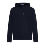 C.p. Company Midnight Blue Fleece Cotton Hoodie Blue, Herr