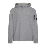 C.P. Company Fleece Katoen Hoodie Gray, Herr