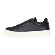 Armani Exchange Svarta Retro Låga Sneakers Black, Herr