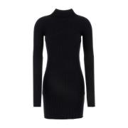 Courrèges Stilren Svart Mini Klänning Black, Dam