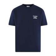 Drole de Monsieur Herr Slogan T-shirt Blue, Herr