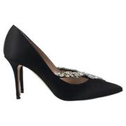 Manolo Blahnik Pre-owned Pre-owned Tyg klackskor Black, Dam