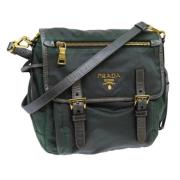 Prada Vintage Pre-owned Nylon prada-vskor Green, Dam