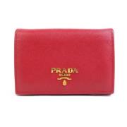 Prada Vintage Pre-owned Laeder plnbcker Red, Dam