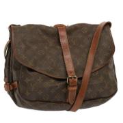 Louis Vuitton Vintage Pre-owned Canvas louis-vuitton-vskor Brown, Dam