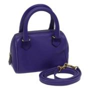 Celine Vintage Pre-owned Laeder handvskor Purple, Dam