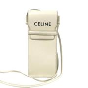 Celine Vintage Pre-owned Laeder axelremsvskor White, Dam