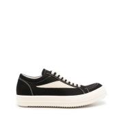 Rick Owens Svart Mjölk Vintage Sneakers Black, Herr