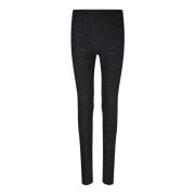 Fabiana Filippi Paljetter ull leggings Black, Dam