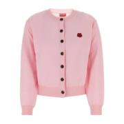 Kenzo Mjuk Rosa Ull Cardigan Pink, Dam