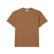 Lacoste Casual Tee Shirt Th7318 Brown, Herr